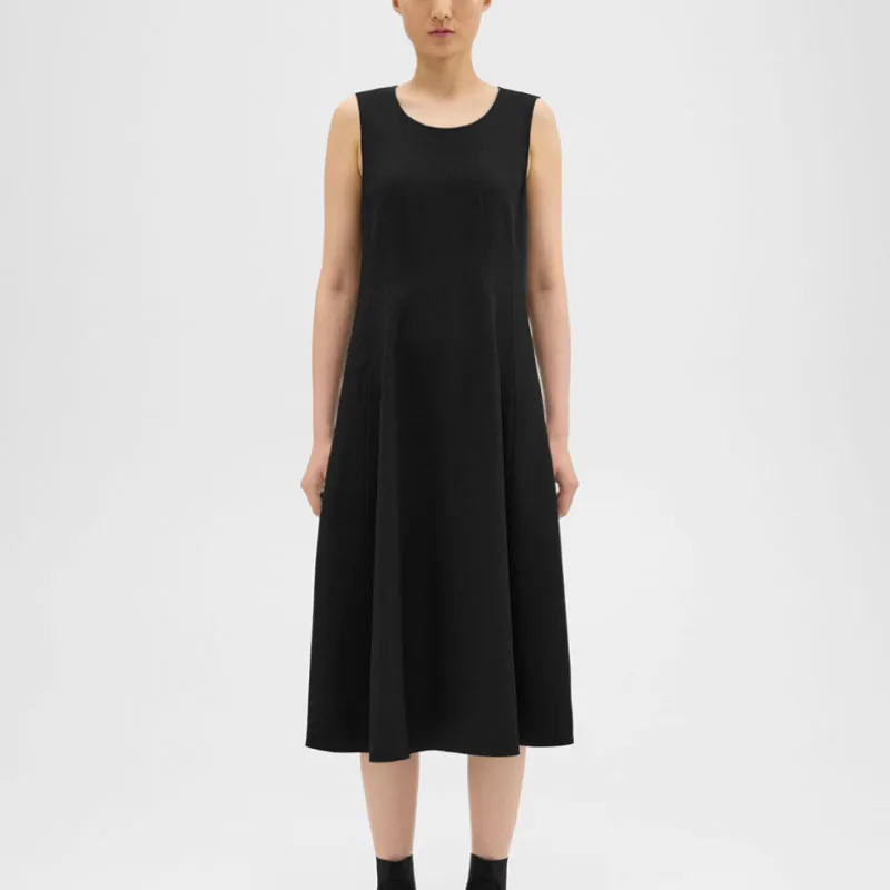 THEORY Sleeveless Dress Women's Black-1