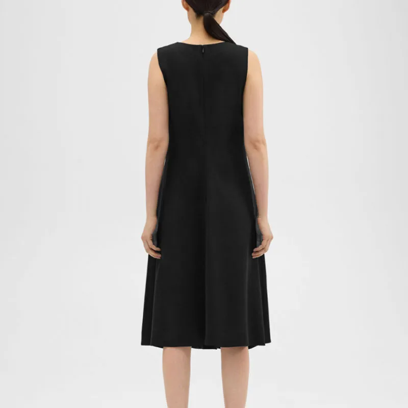 THEORY Sleeveless Dress Women's Black-2
