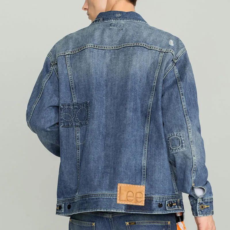 Lee Denim Jackets Men Blue-3