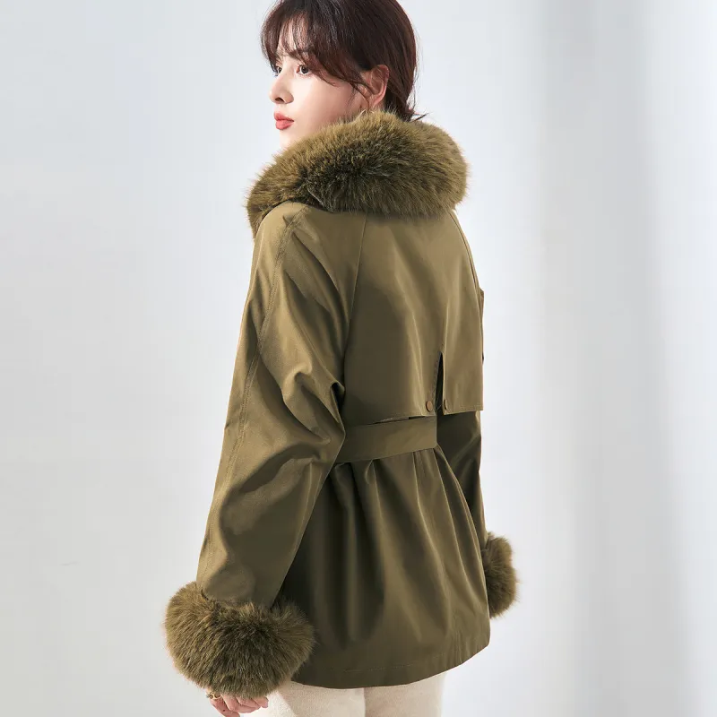 Itisf4 Puffer Jacket Women's Khaki-2