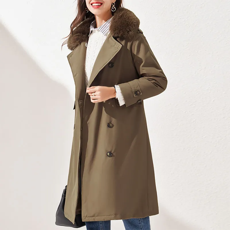 Itisf4 Puffer Jacket Women's Khaki-2