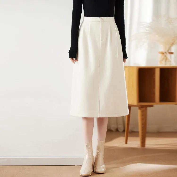 Itisf4 Casual Long Skirt Women's Ecru-2