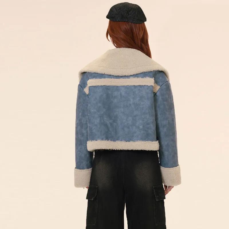 ANDN Puffer Jacket Women's Blue-1