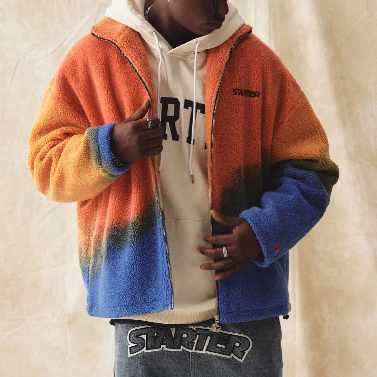 STARTER Jackets Coats Men's Blue Orange-2