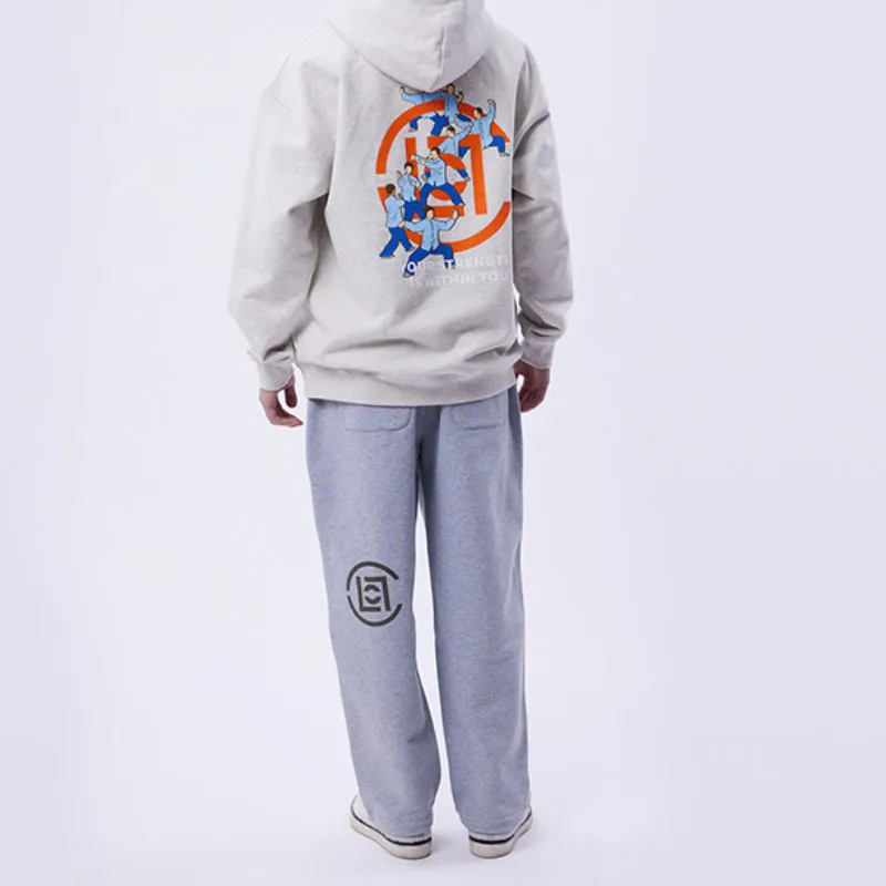CLOT Kung Fu Series Knitted Sweatpants Unisex Gray-3