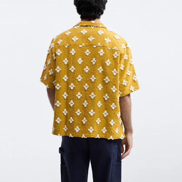 ZARA Shirts Men Mustard-2