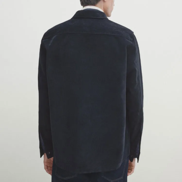 Massimo Dutti Jackets Coats Men's Navy Blue-3