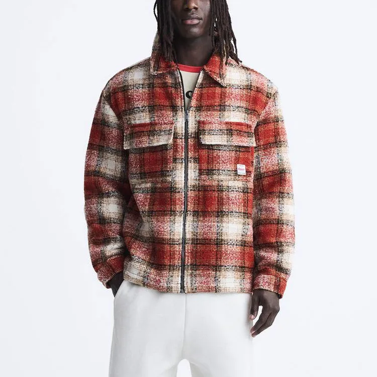 ZARA Jackets Men Red-2
