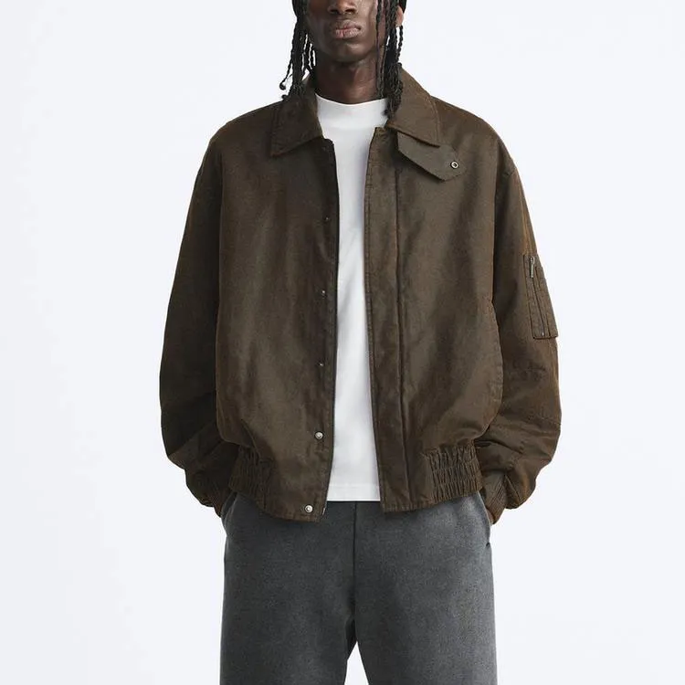 ZARA Jackets & Coats Men's Brown-2