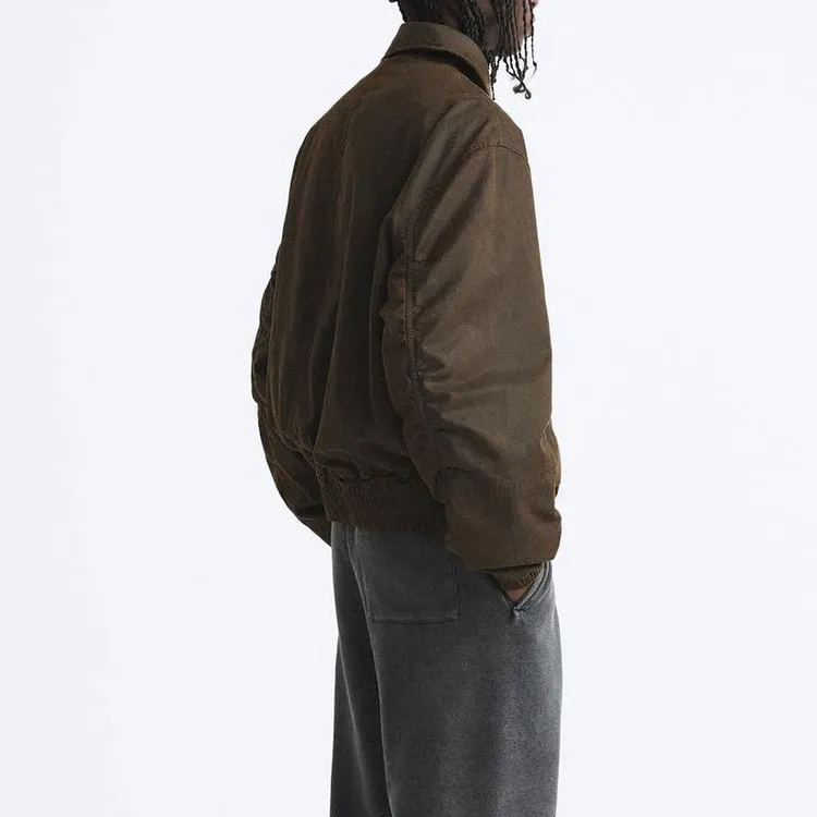 ZARA Jackets & Coats Men's Brown-4