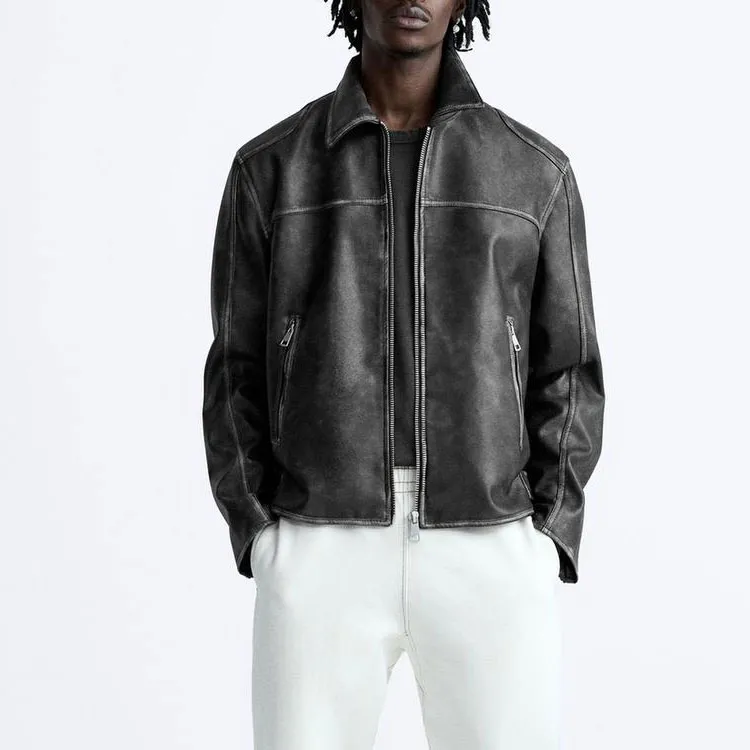 ZARA Jackets & Coats Men's Black-2