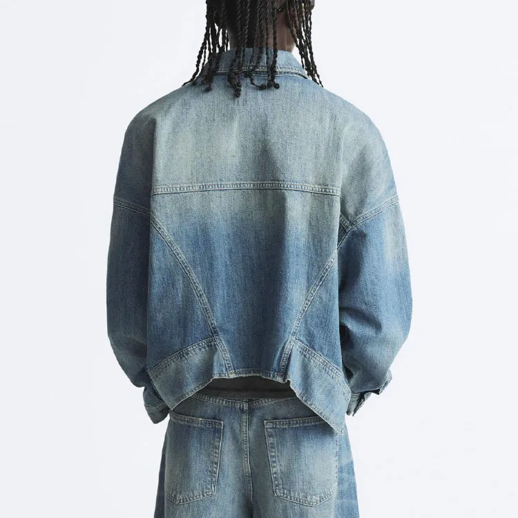 ZARA Denim Jacket Men's Medium Blue-3