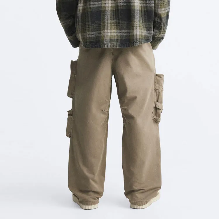 ZARA Cargo Pants Men Beige-2