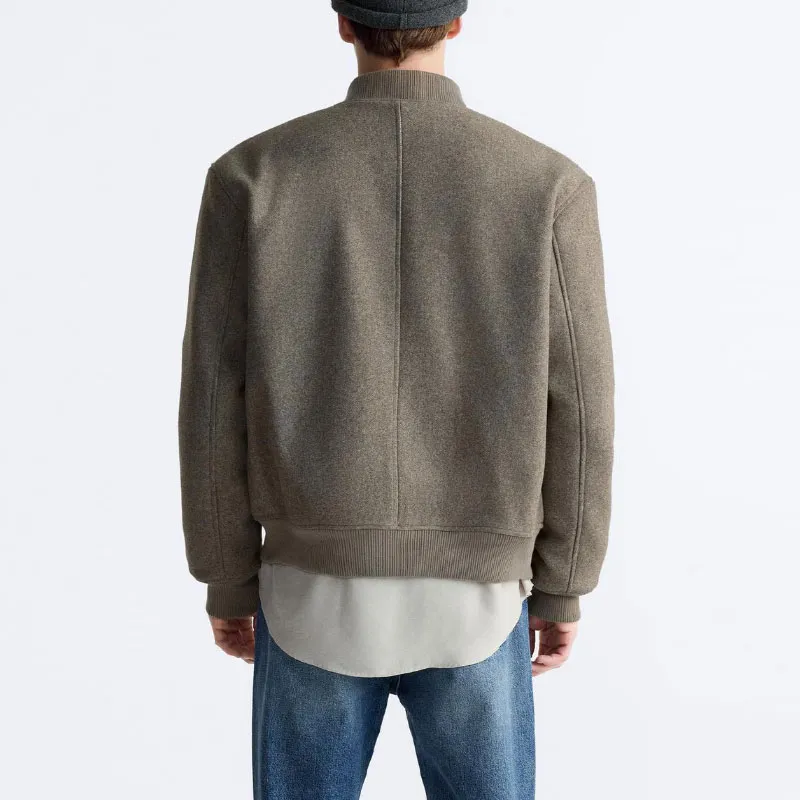 ZARA Jackets Men Beige-3
