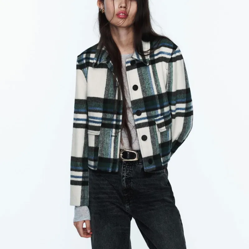 ZARA Jackets Coats Women's Green-2