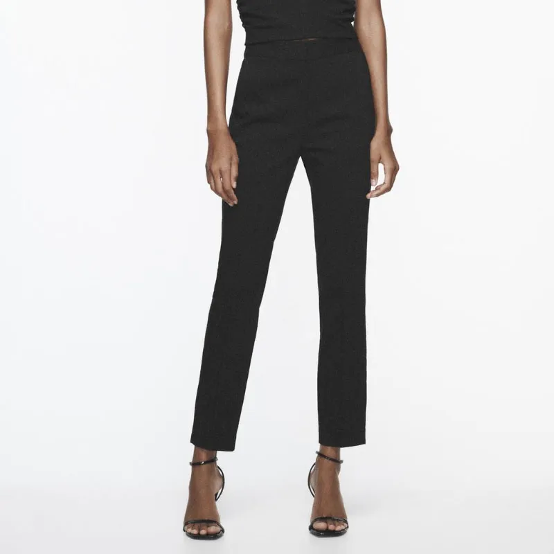 ZARA Knitted Sports Pants Women's Black-2