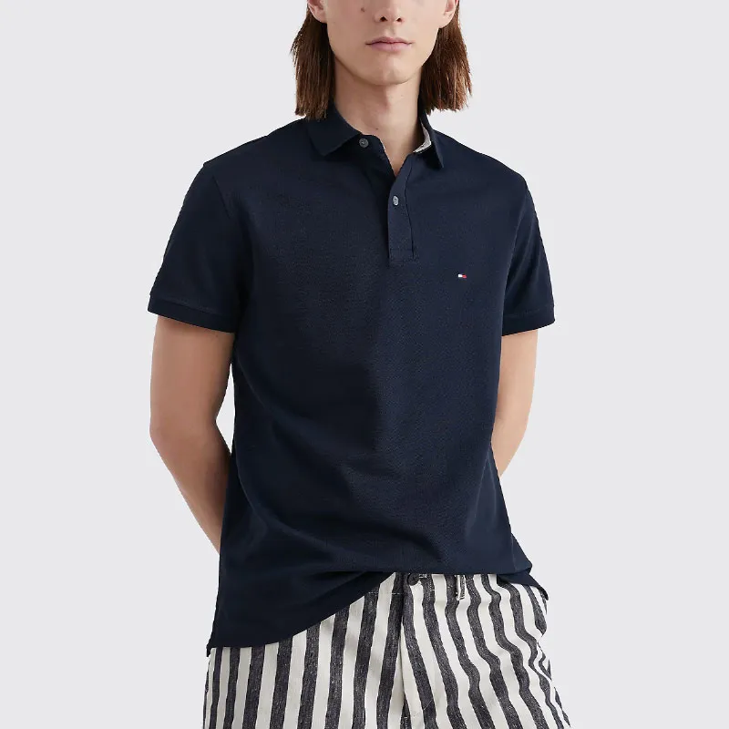 Tommy Hilfiger Polo Shirt Men's Navy Blue-2