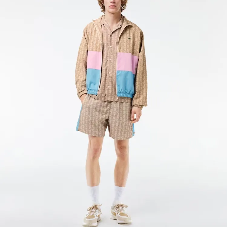 LACOSTE Short-sleeve Geometric-print Shirt-1