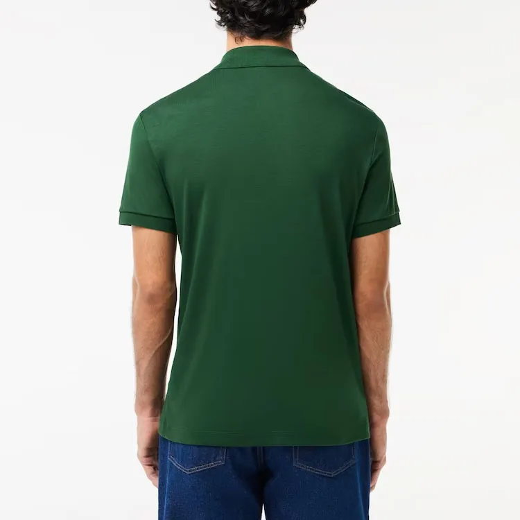 LACOSTE Logo patch Jersey Polo Shirt-2