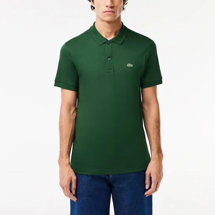 LACOSTE Logo patch Jersey Polo Shirt-1