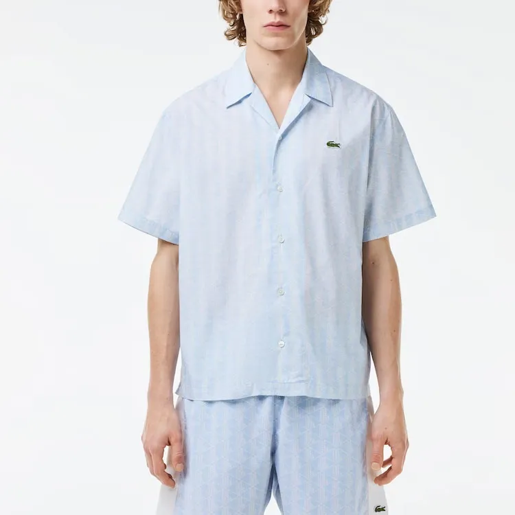 LACOSTE Monogram pattern Short sleeve Shirt-1