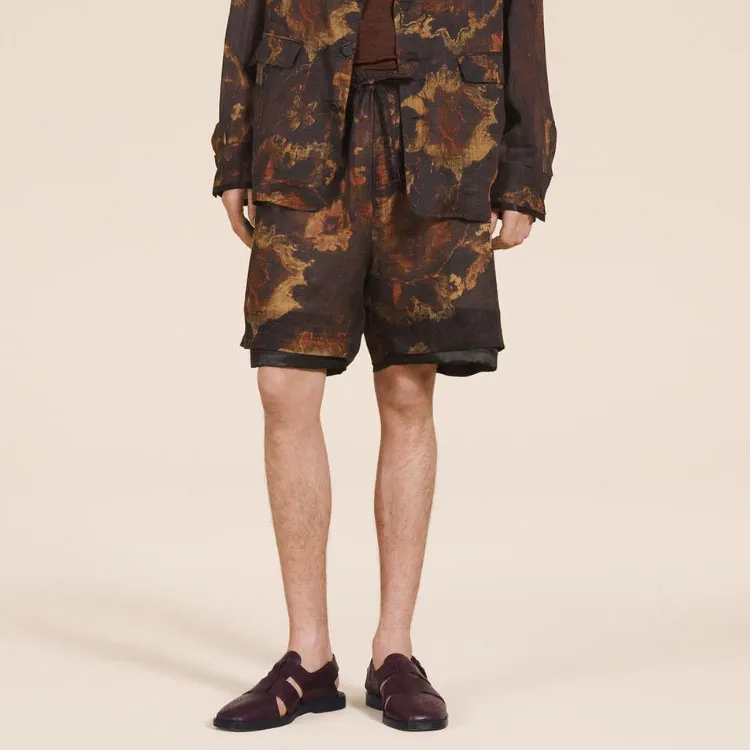 ZARA Casual Shorts Men Red-2