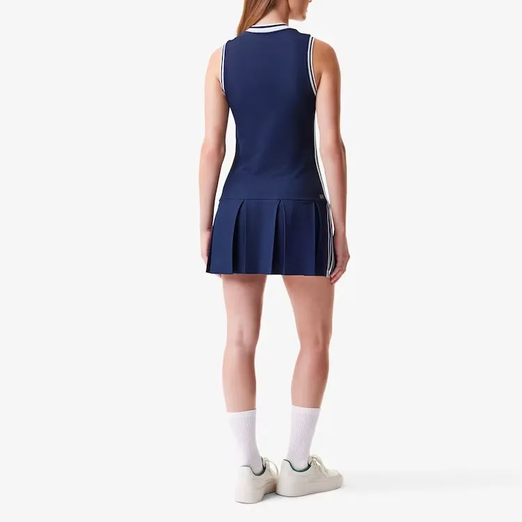 LACOSTE Sleeveless Dress Women's Marine Blue-2