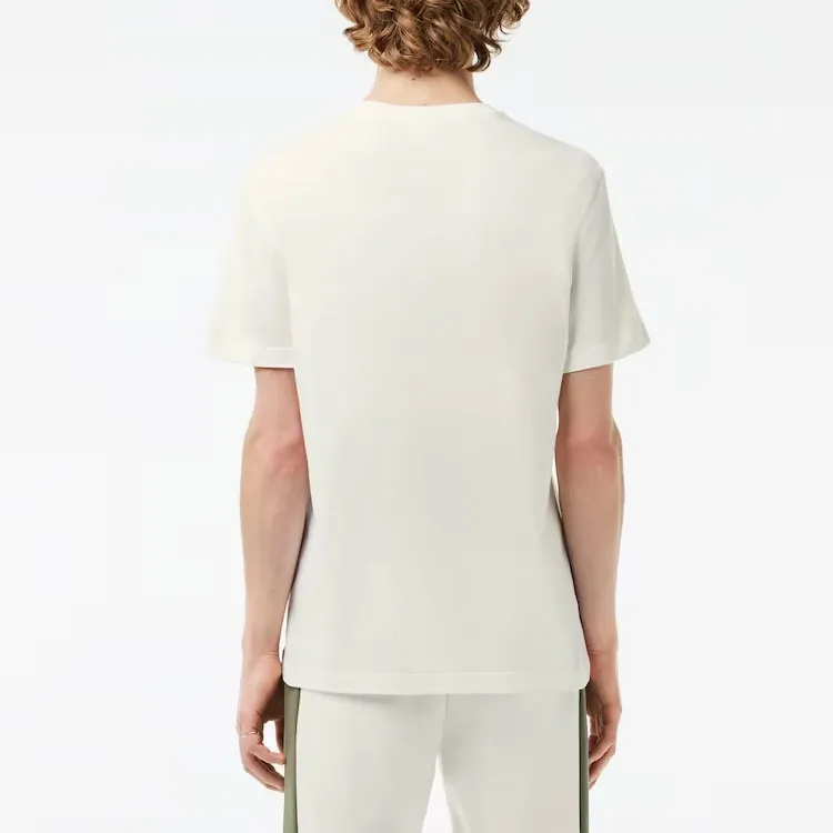LACOSTE T Shirt Men's White Khaki-2