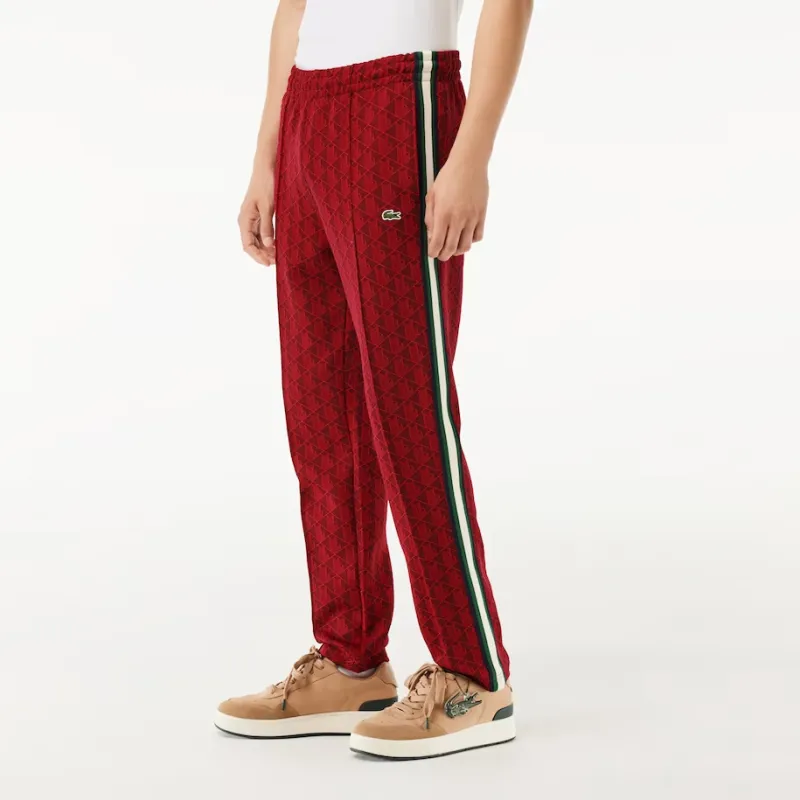 LACOSTE Knitted Sweatpants Men's Red-1