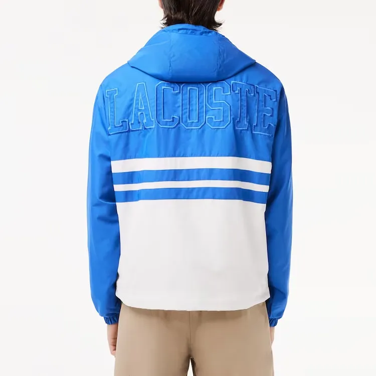 LACOSTE Jackets & Coats Men's White Blue-3