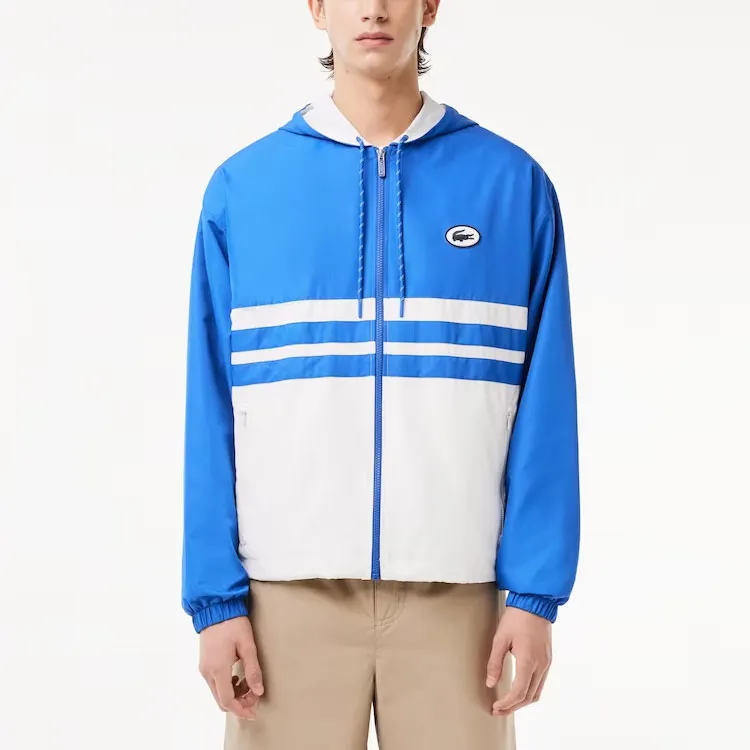 LACOSTE Jackets & Coats Men's White Blue-2