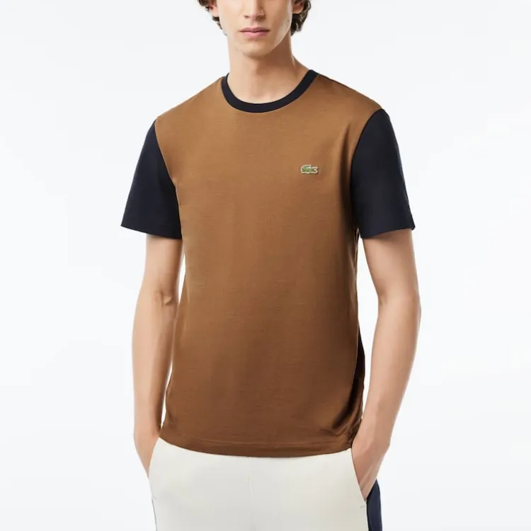 LACOSTE T Shirts Men Brown-1
