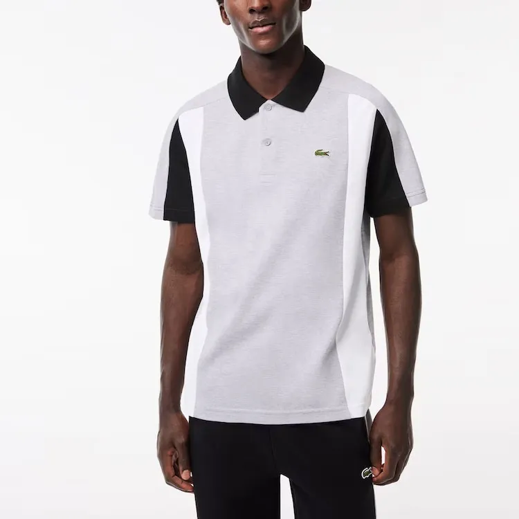 LACOSTE Polo Shirt Men's Medium Gray-1