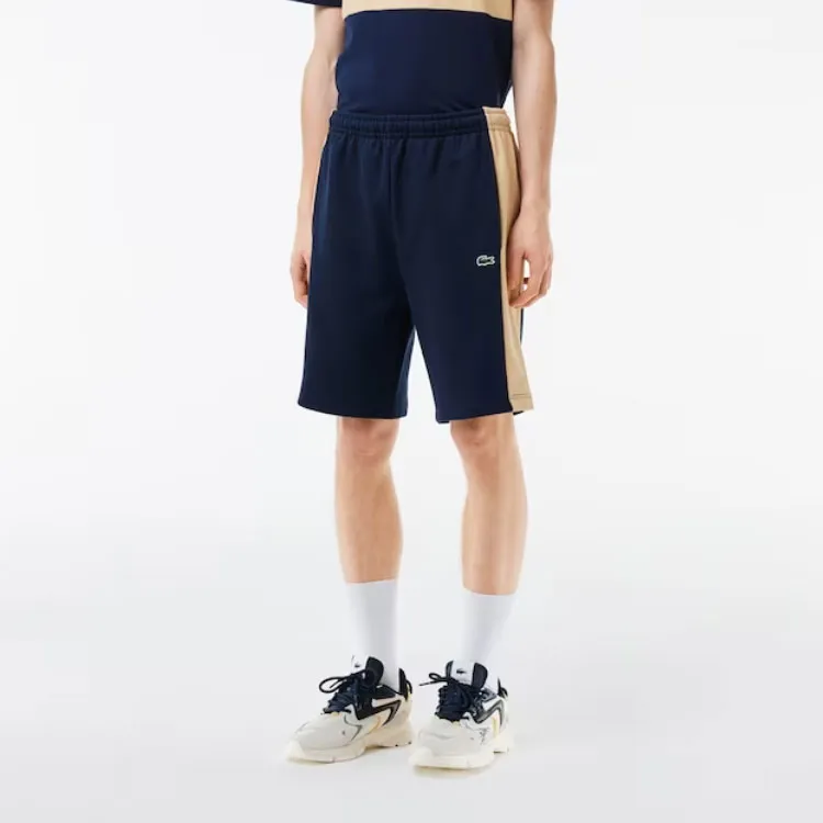 LACOSTE Casual Shorts Men's Blue Yellow-1