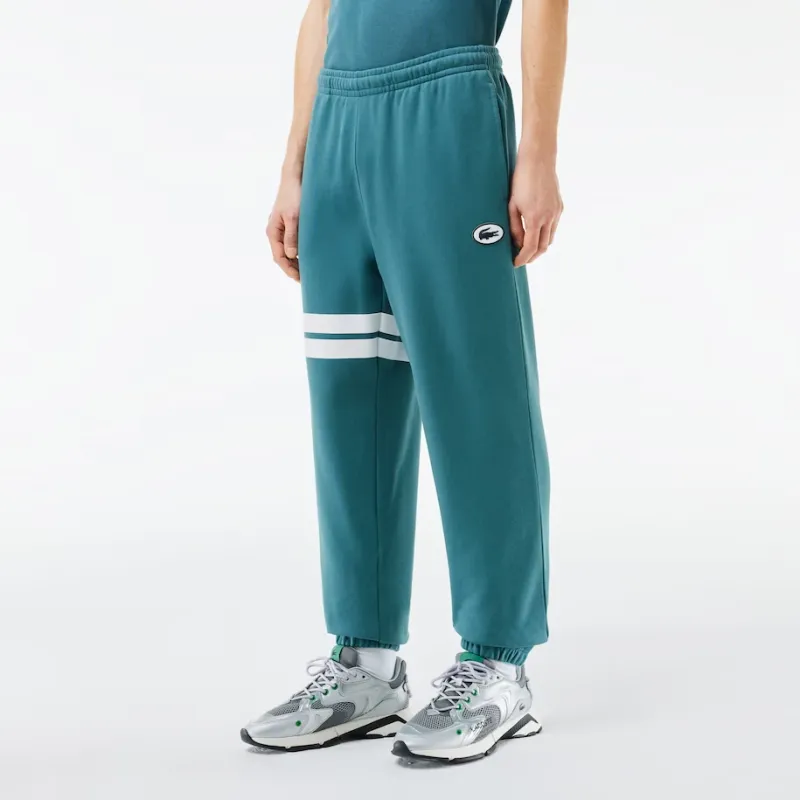 LACOSTE Knitted Sweatpants Men's Aqua Blue-1