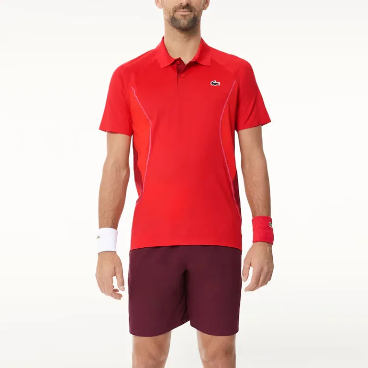 LACOSTE Embroidered Running Track Shorts-2