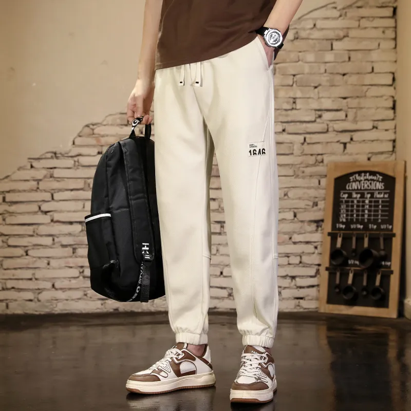Tonlion Knitted Sports Pants Men's Light Khaki-1