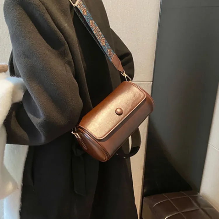 ALOENEY Pu Shoulder Bag, Crossbody Bag Women's Brown/Black/Coffee-7