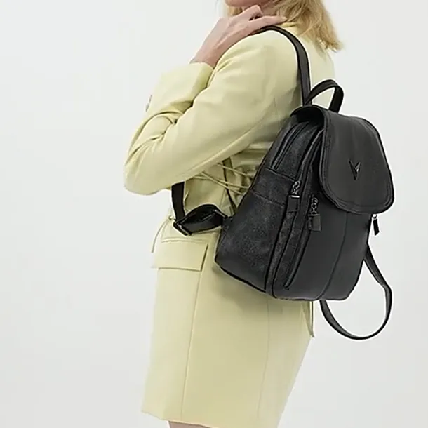 ALLDeaR PU Backpack Women's Gray/Brown/Black-7