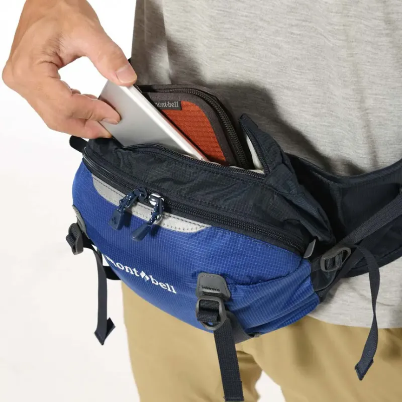 MONTBELL Nylon Fanny Pack Unisex Royal Blue-3