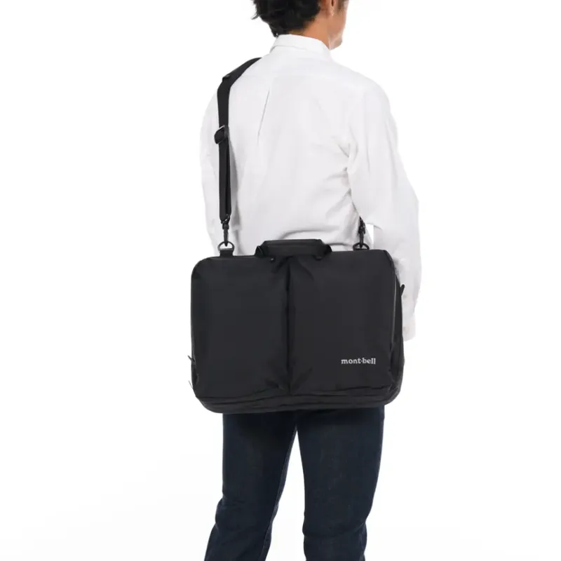 MONTBELL Nylon Shoulder Bag, Crossbody Bag, Handbag Unisex Black-5