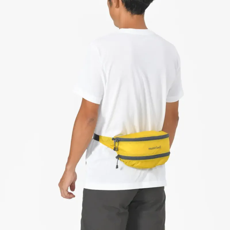 MONTBELL Nylon Fanny Pack Regular Unisex Mustard Yellow-3