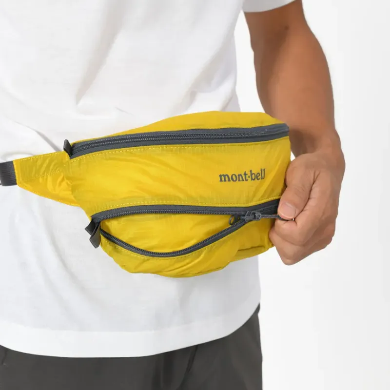 MONTBELL Nylon Fanny Pack Regular Unisex Mustard Yellow-5