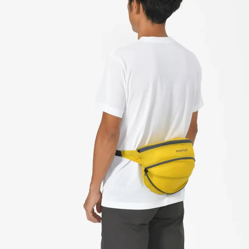 MONTBELL Nylon Fanny Pack Regular Unisex Mustard Yellow-4