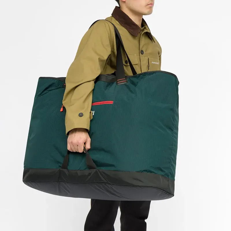 MONTBELL Nylon Handbag Large Size Unisex Dark Green-4