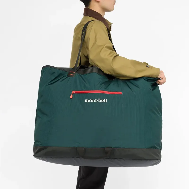 MONTBELL Nylon Handbag Large Size Unisex Dark Green-3