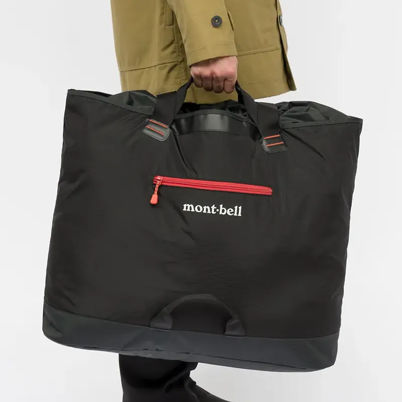 MONTBELL Nylon Handbag Medium Size Unisex Black-1