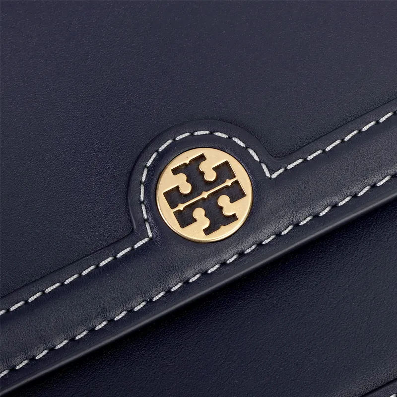TORY BURCH T Monogram Leather Shoulder Bag Crossbody Bag Mini Women's Dark Blue-4