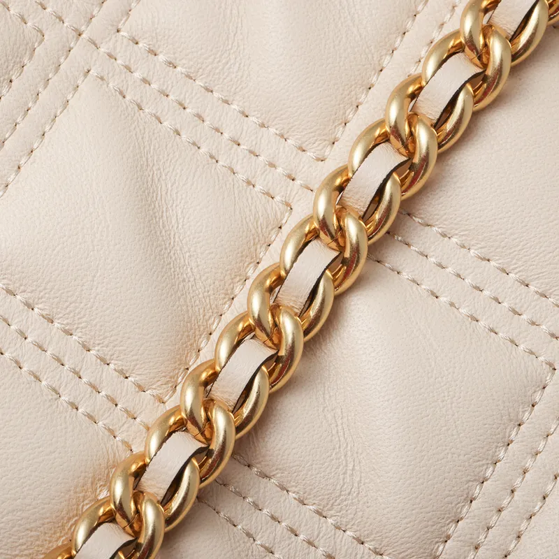 TORY BURCH Fleming Sheepskin Shoulder Bag, Crossbody Bag Tubas Women's Ecru-4