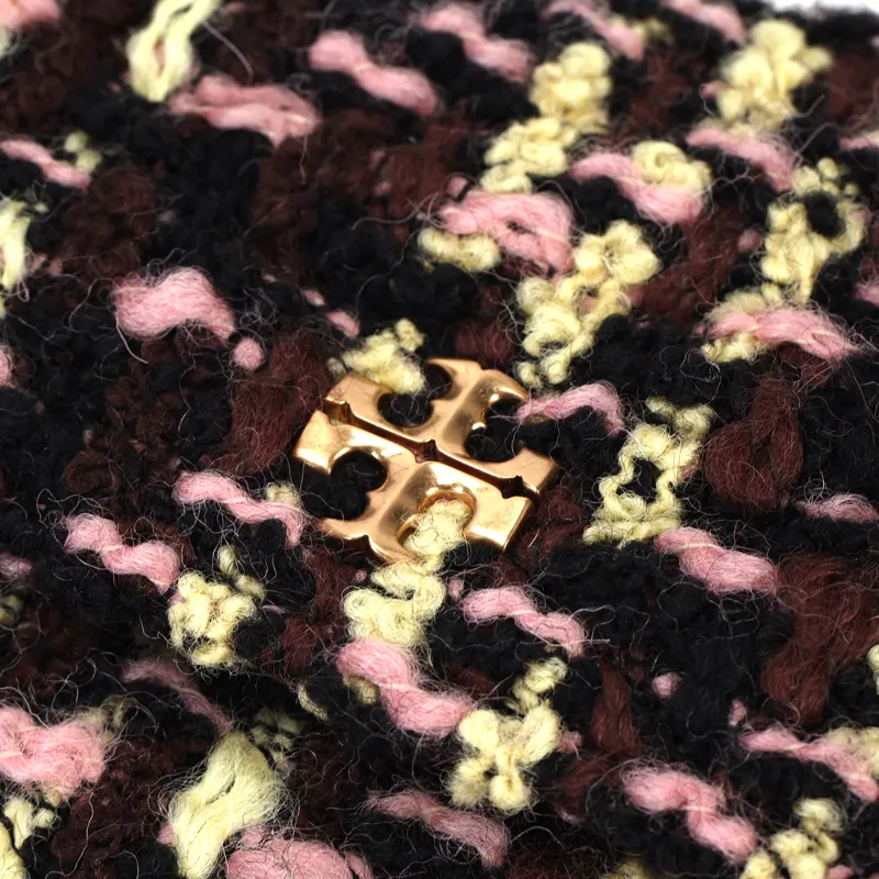 TORY BURCH Floral Brocade Leather Trim Shoulder Bag Women's Multicolor-4